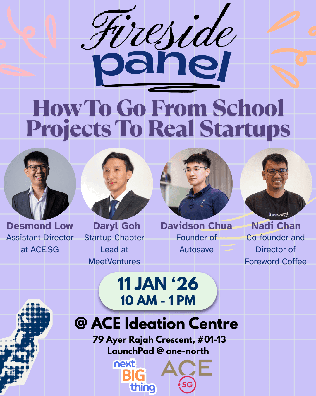 Fireside Panel: How to go from School Projects to Real Startups poster