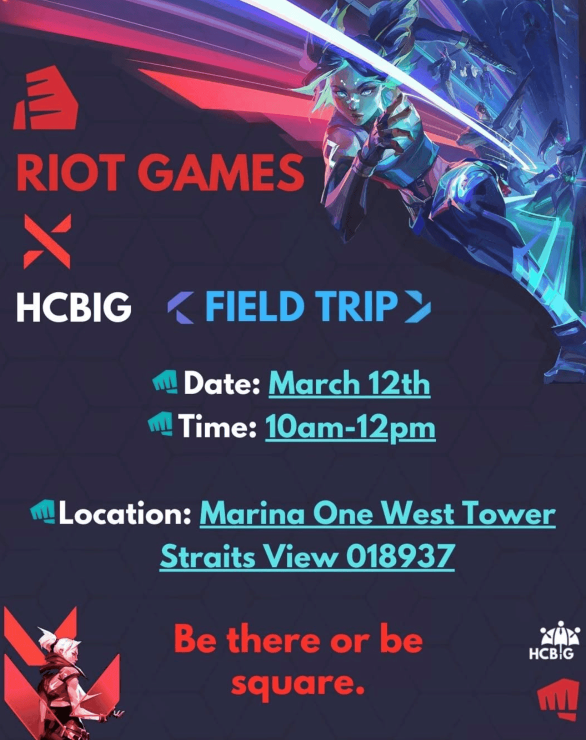 Riot Games Field Trip poster
